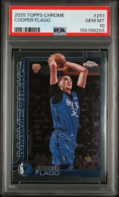 2025 TOPPS CHROME COOPER FLAGG #251 PSA10 / クーパーフラッグ サムネイル 1