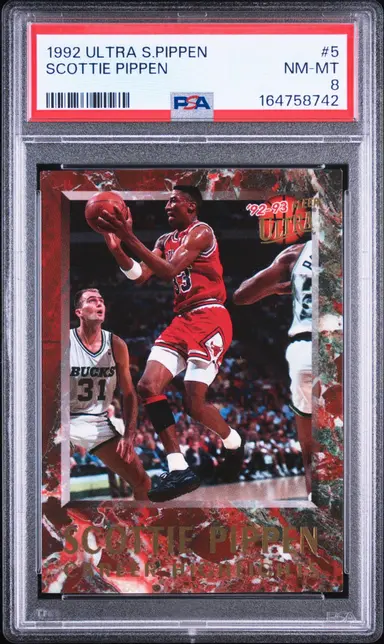 1992 ULTRA SCOTTIE PIPPEN #5 PSA8 スコッティ ピッペン サムネイル 1