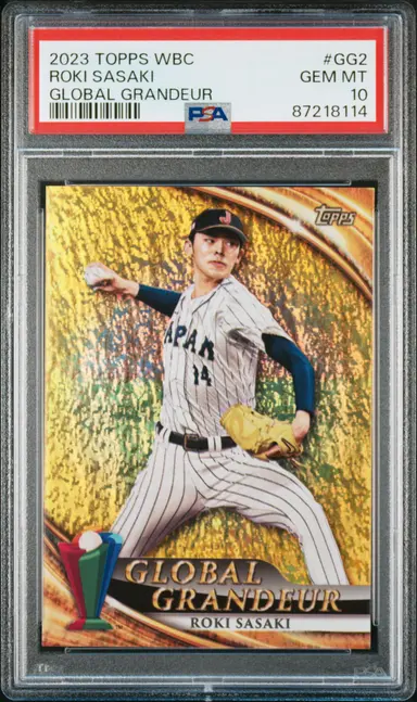 2023 TOPPS WBC ROKI SASAKI GLOBAL GRANDEUR #GG2 PSA10 / 佐々木朗希 サムネイル 1